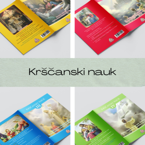 Krščanski Nauk - Celotna zbirka I, II, III in IV (Veroučni učbeniki + Delovni zvezki)